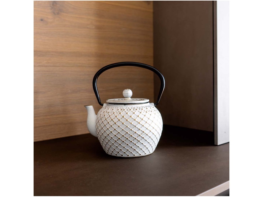 WD LIFESTYLE Teiera in ghisa bianco 1,2 Lt