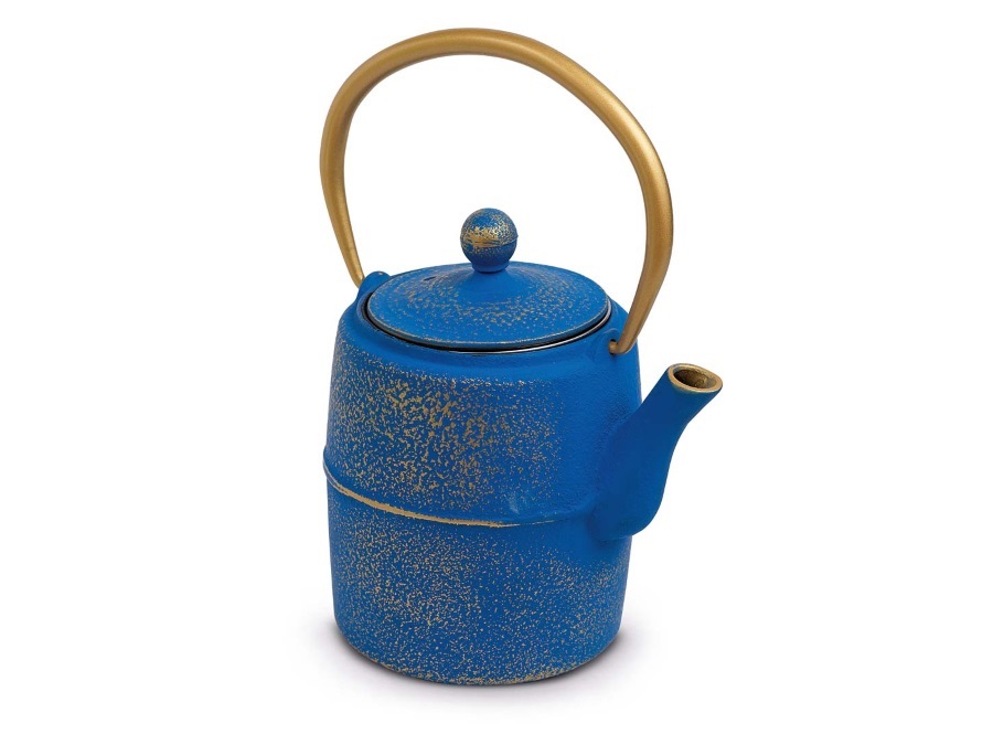 WD LIFESTYLE Teiera in ghisa blu 600 ml