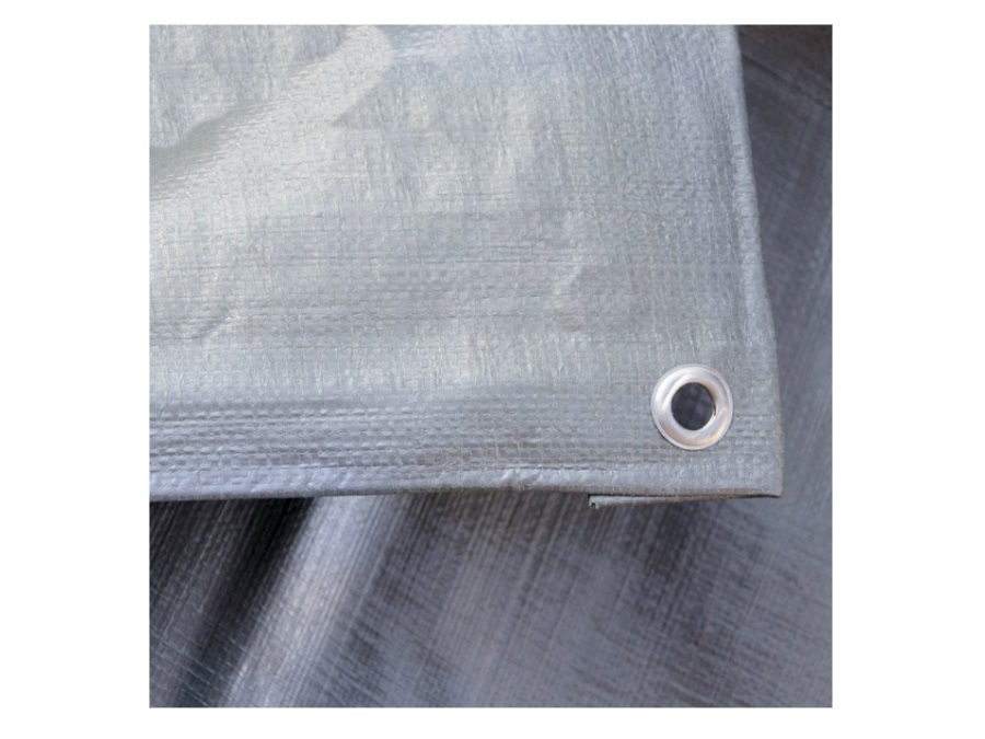 VERDELOOK Telo occhiellato grigio - MISURA 4 x 5 m