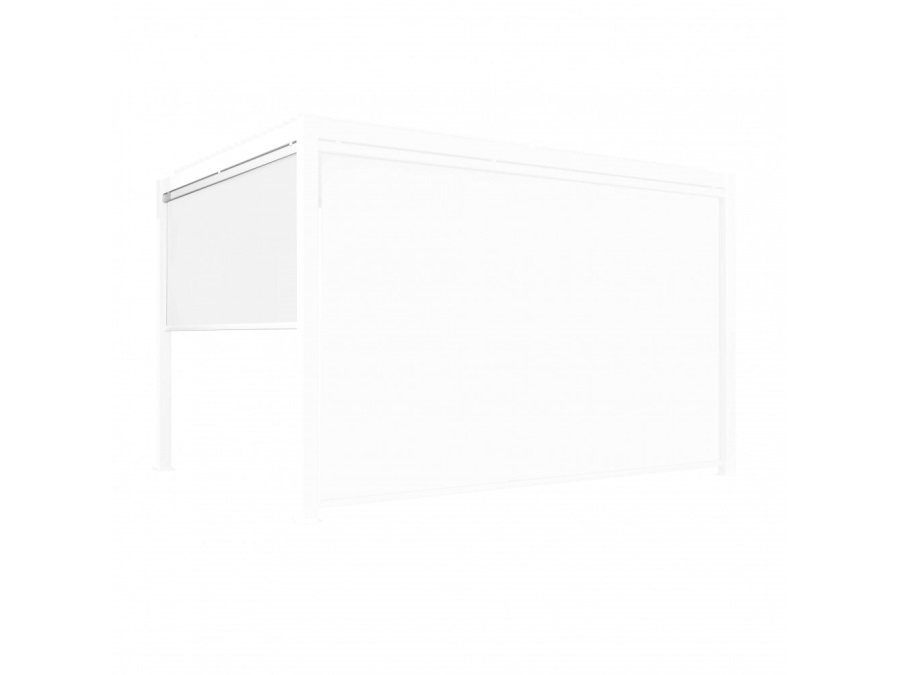 MAGAZZINI COSMA S.P.A. Tenda laterale per pergola bioclimatica, lato da 3 mt, bianco