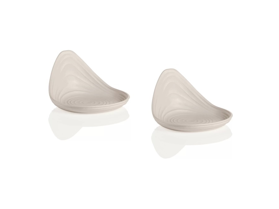 FRATELLI GUZZINI S.P.A. Tierra, set 2 porta snack bianco latte