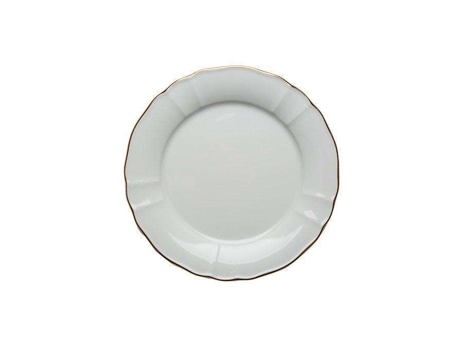 TABLE TOP PORCELLANE SAS Tilde filo oro, piatto piano 26 cm