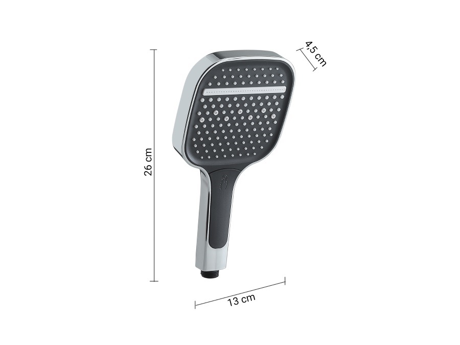 GEDY SPA Top 06, doccetta 3 getti cromato