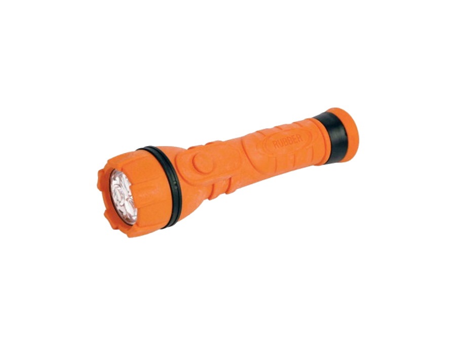 CFG S.P.A. TORCIA IN GOMMA ANTIURTO, 3 led, arancio