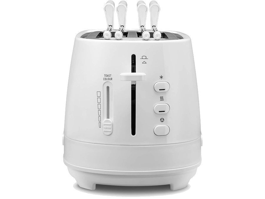 De'longhi tostapane con pinze, 550 watt, bianco