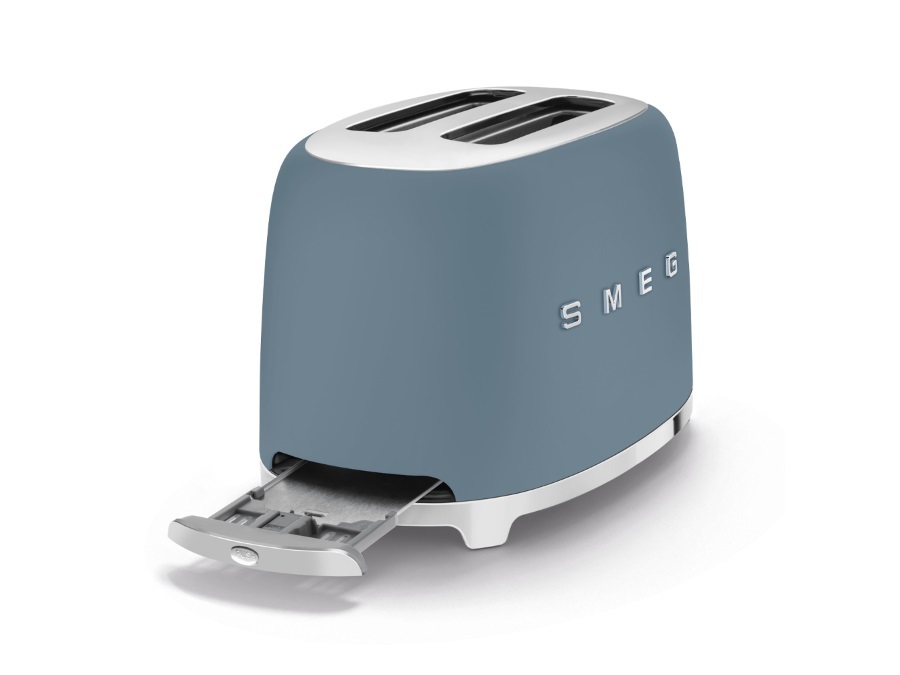 SMEG TOSTAPANE TOASTER 2 FETTE BLU TEMPESTA ANNI '50 SMEG