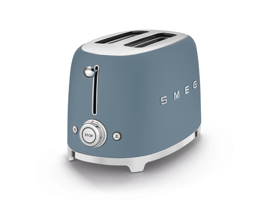 SMEG TOSTAPANE TOASTER 2 FETTE BLU TEMPESTA ANNI '50 SMEG