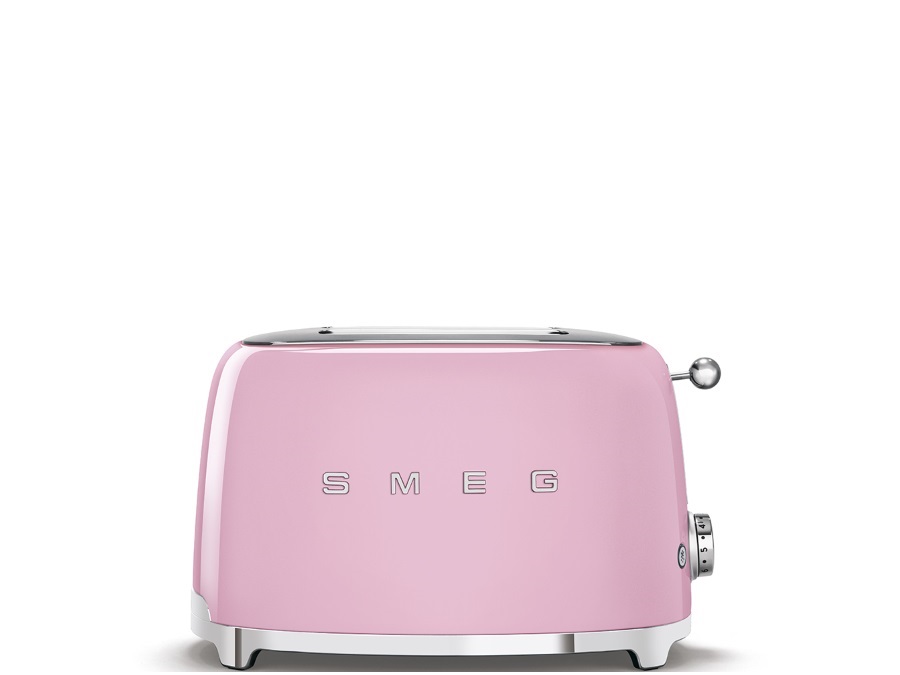 SMEG TOSTAPANE TOASTER 2 FETTE ROSA ANNI '50 SMEG