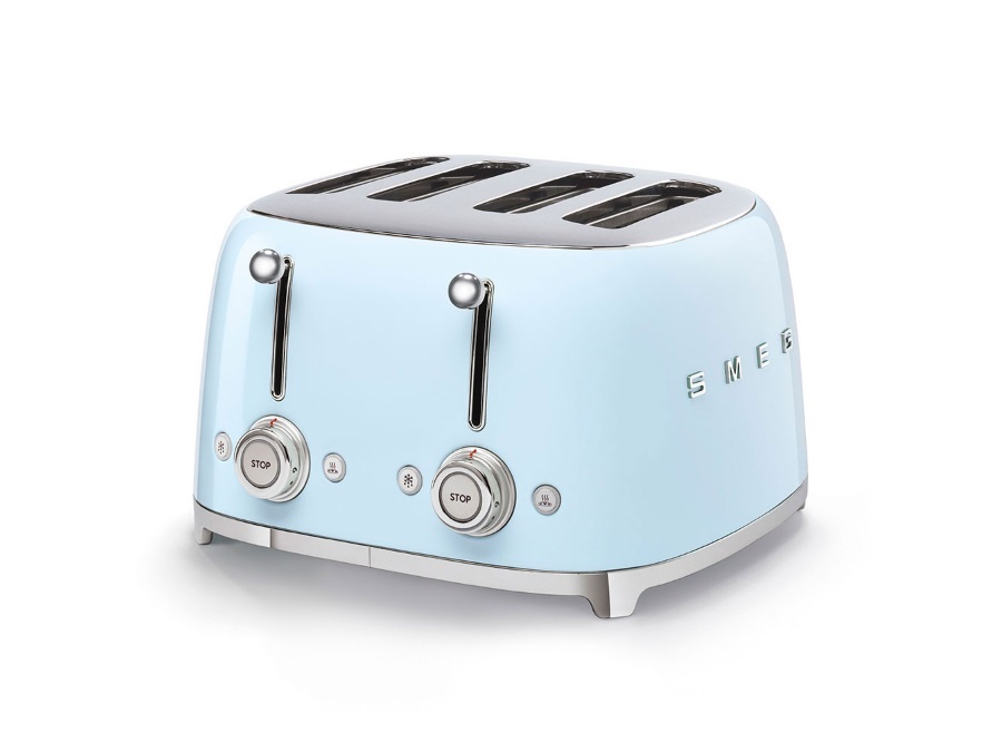 SMEG TOSTAPANE TOASTER 4X4 FETTE AZZURRO ANNI '50 SMEG