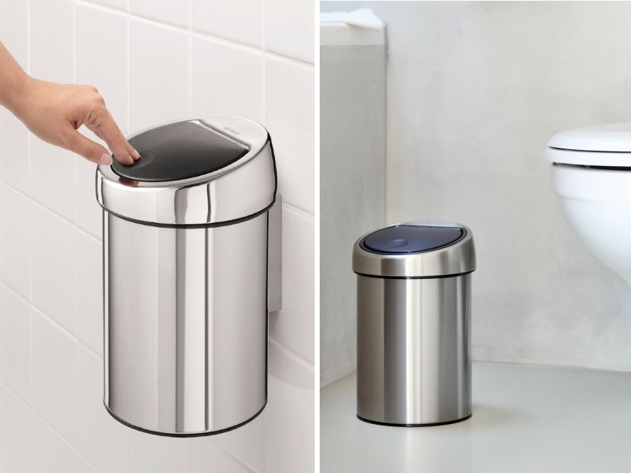 BRABANTIA TOUCH BIN pattumiera 3 litri - Matt Steel