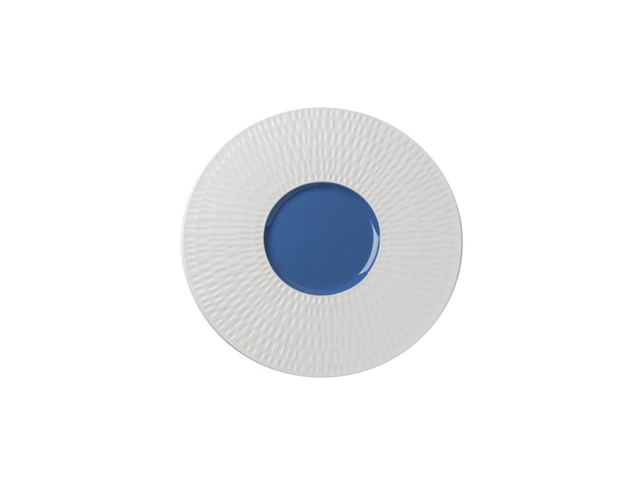 TABLE TOP PORCELLANE SAS Touch me, piatto presentazione, Ø30,5 cm - blu