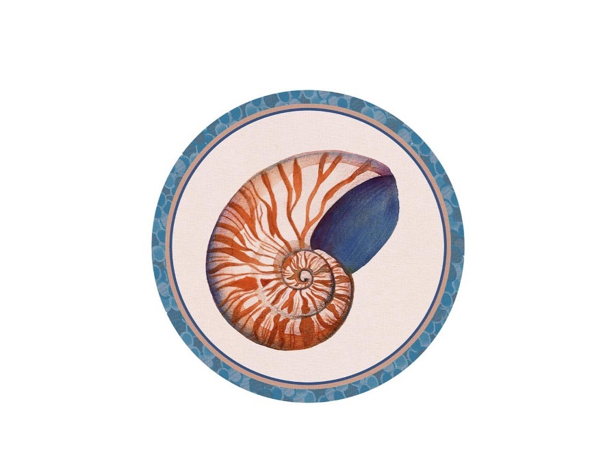 L'OCA NERA Tovaglietta rigida avorio Ø39 - Nautilus