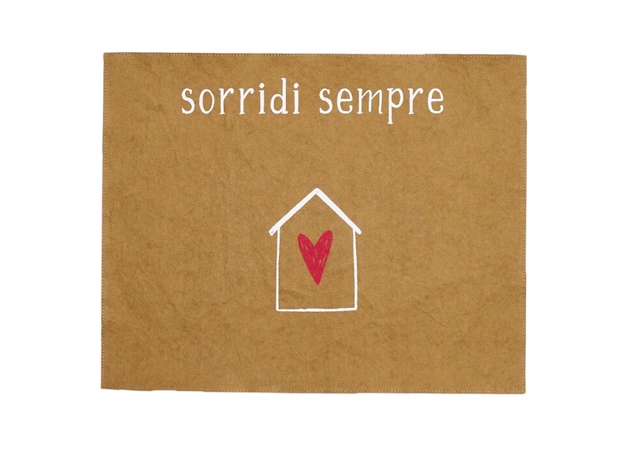 SIMPLE DAY LIVING & LIFESTYLE Tovaglietta Sorridi sempre, 36x45 cm