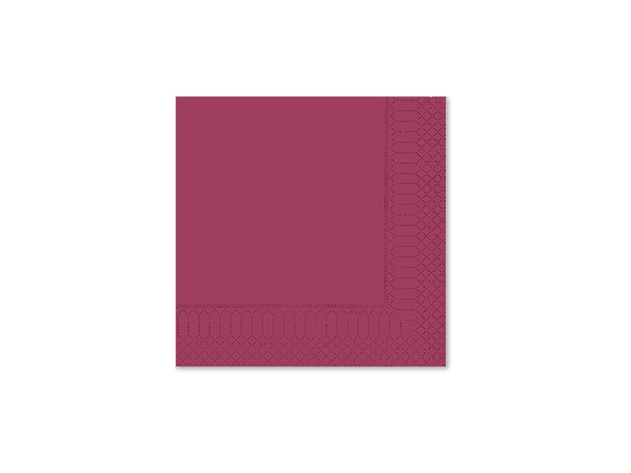 FATO Tovaglioli, 25x25 cm, 2 veli, bordeaux, confezione 100 pezzi