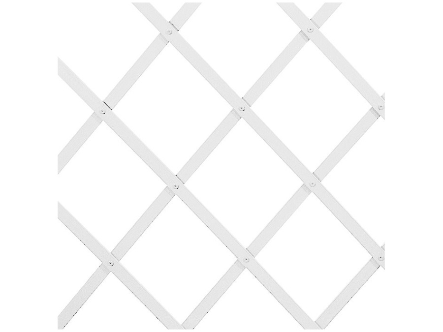 VERDELOOK Traliccio estensibile plastica, colore bianco - MISURA 100 x 300 cm