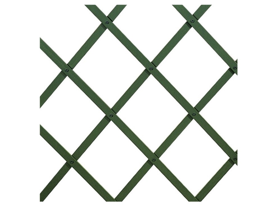 VERDELOOK Traliccio estensibile plastica, colore verde - MISURA 100 x 300 cm