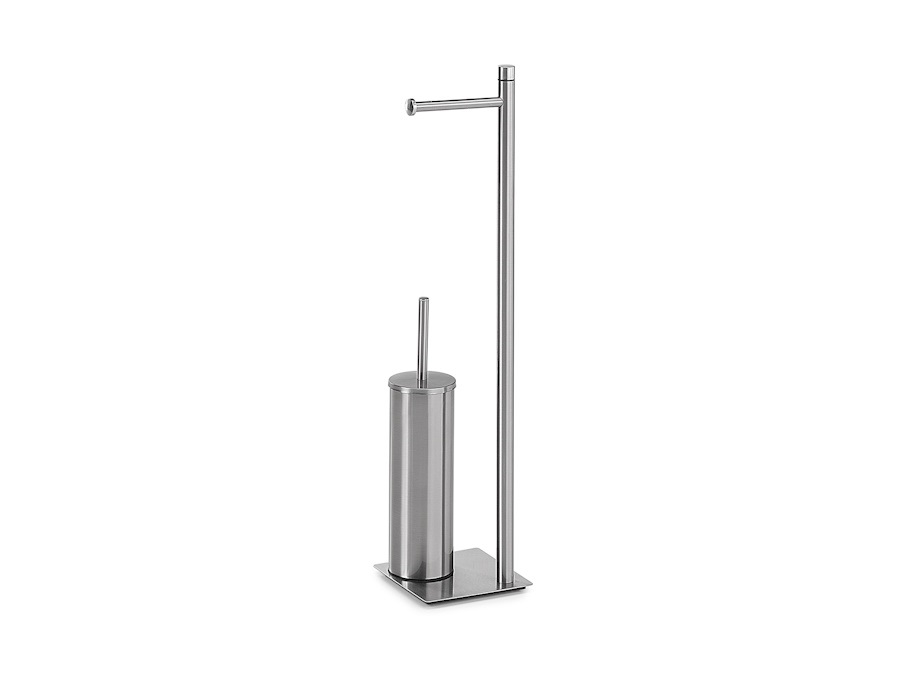 GEDY SPA Trilly piantana con portarotolo e scopino wc spazzolato