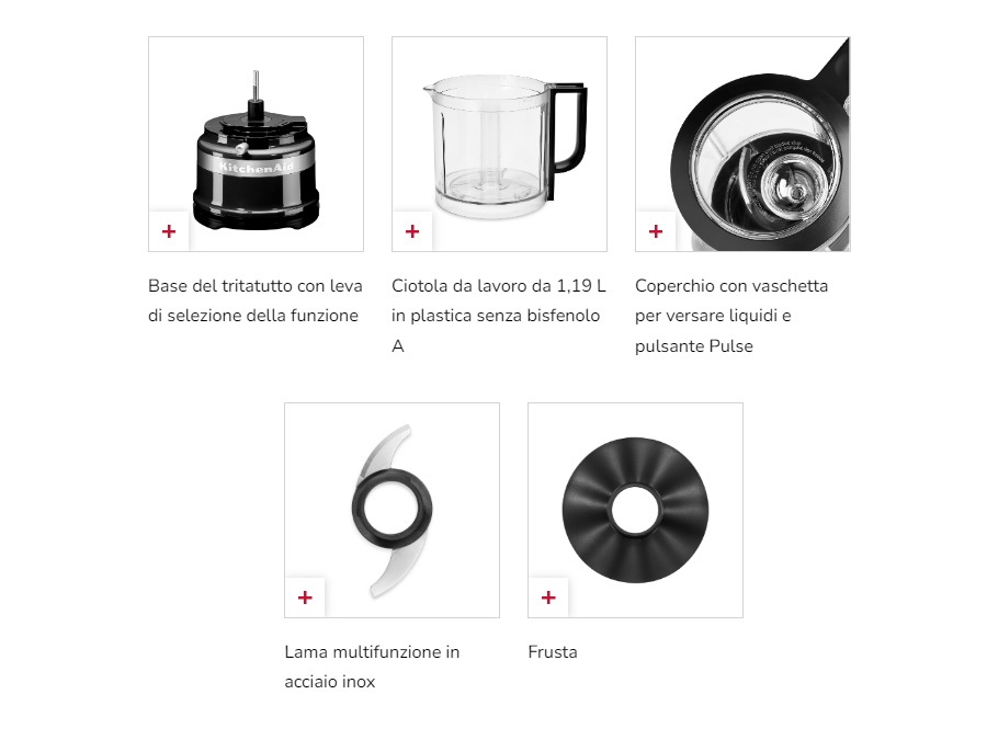KITCHENAID TRITATUTTO 1,19L, NERO OPACO