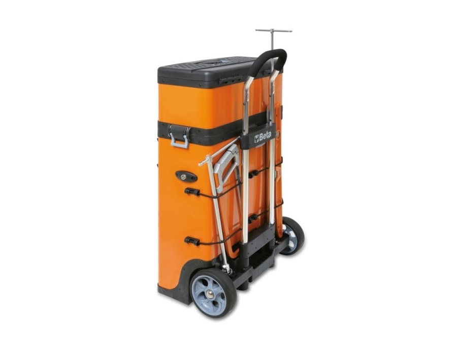 BETA UTENSILI Trolley portautensili a 2 moduli sovrapponibili - C41H - COLORE ARANCIO