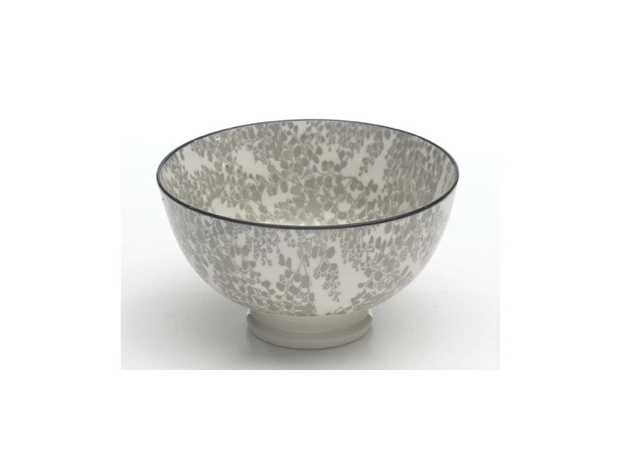 ZAFFERANO S.R.L. TUE BOWL ZAFFERANO - TAZZA IN PORCELLANA FANTASIA GRIGIO