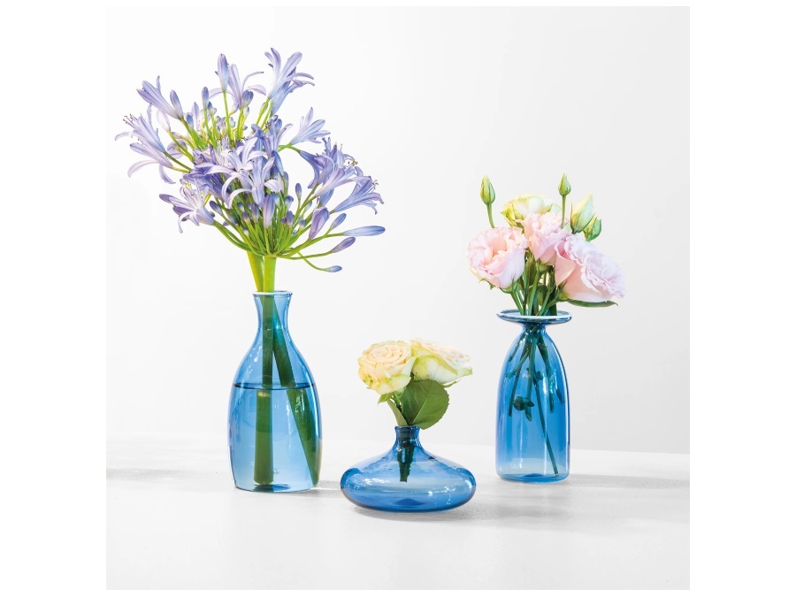 ZAFFERANO S.R.L. Un fiore, vaso bluino 22 cl