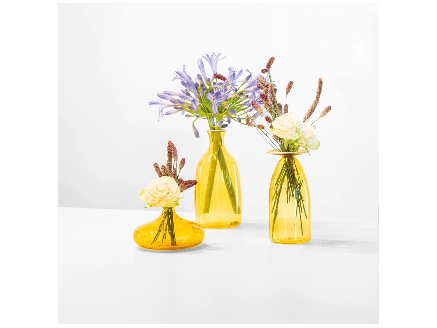 ZAFFERANO S.R.L. Un fiore, vaso giallo oro 35 cl