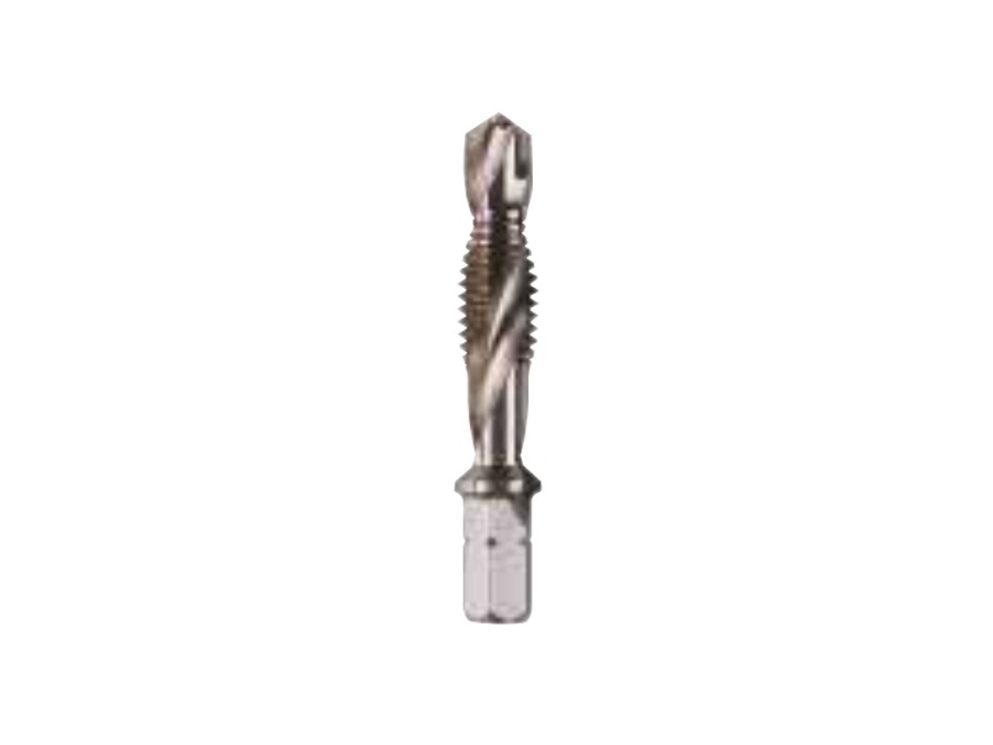 KRINO UTENSILE COMBINATO IN HSS CON ATTACCO ESAGONALE 1/4" PER AVVITATORI E TRAPANI REVERSIBILI - MISURA Ø(8 x 1,25MM)-l(6,8MM-L(50MM)