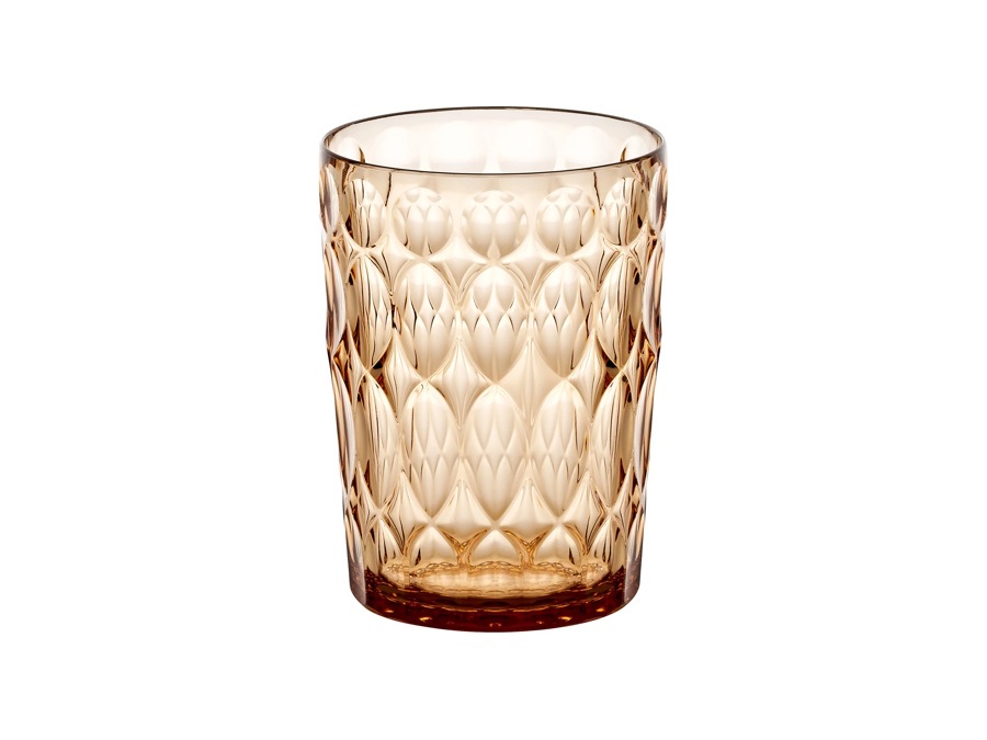 FRATELLI GUZZINI S.P.A. Vanity, bicchiere alto decoro N°1 480 cc - Rosa Cipria