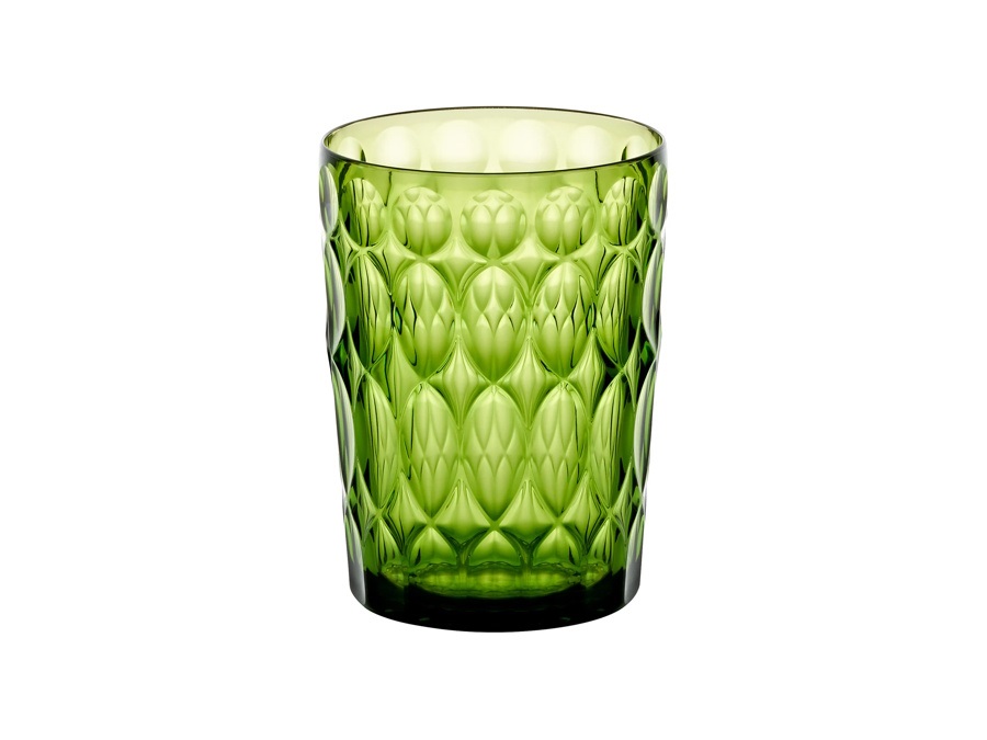 FRATELLI GUZZINI S.P.A. Vanity, bicchiere alto decoro N°1 480 cc- Verde Ninfea
