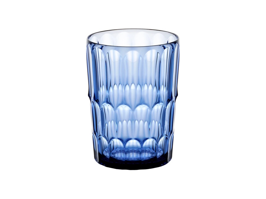 FRATELLI GUZZINI S.P.A. Vanity, bicchiere alto decoro N°2 480 cc - Blu Denim