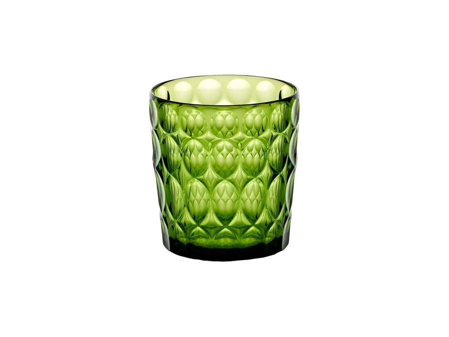 FRATELLI GUZZINI S.P.A. Vanity, bicchiere basso decoro N°1 360 cc - Verde Ninfea