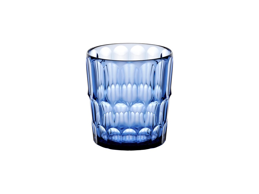 FRATELLI GUZZINI S.P.A. Vanity, bicchiere basso decoro N°2 360 cc - Blu Denim