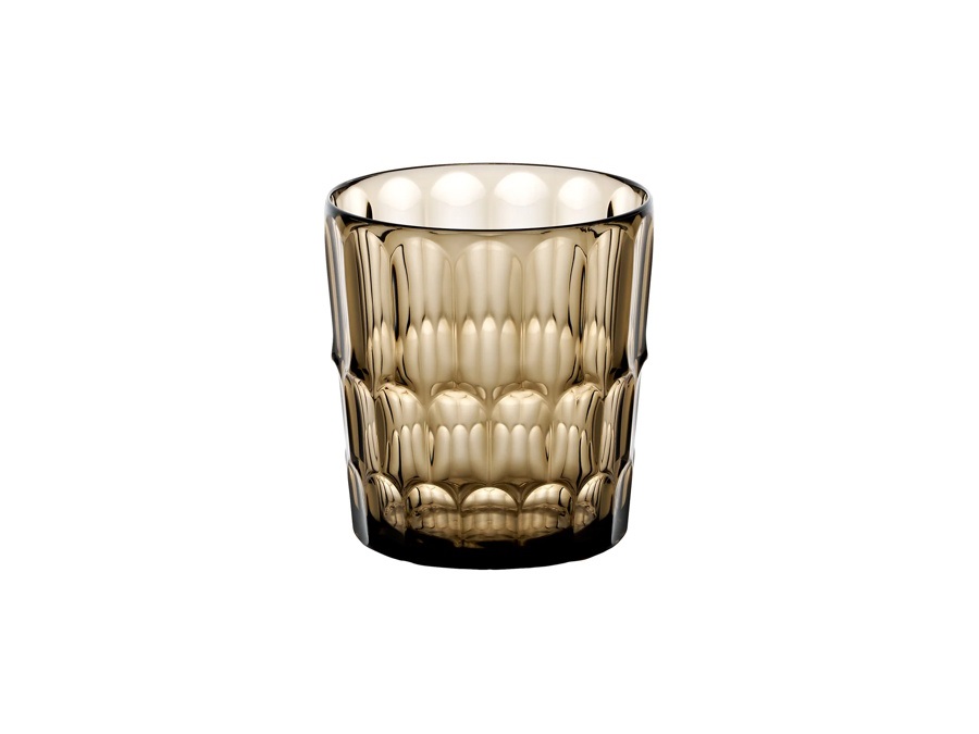 FRATELLI GUZZINI S.P.A. Vanity, bicchiere basso decoro N°2 360 cc - Fumo