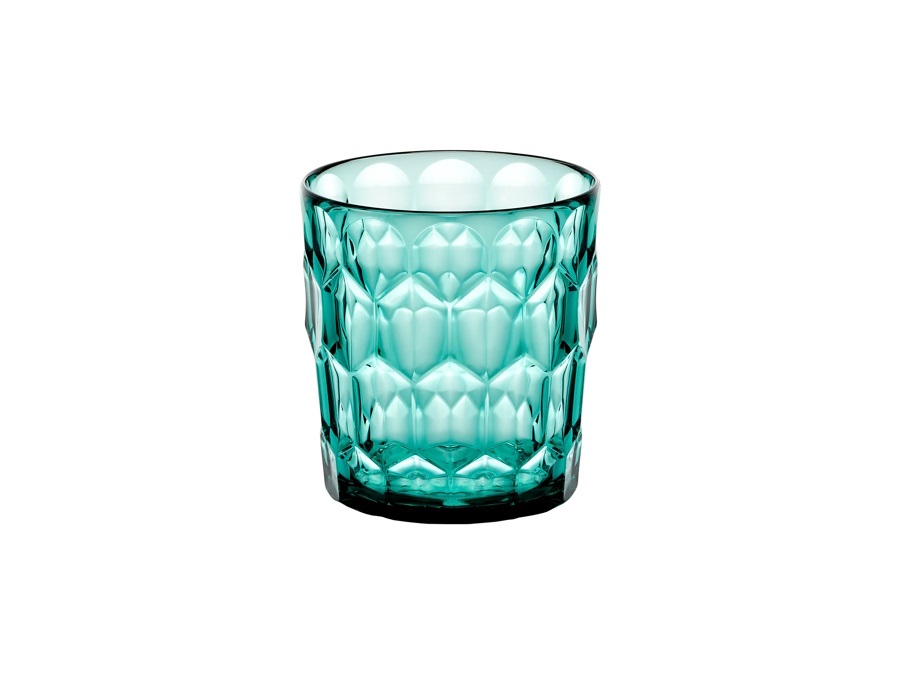 FRATELLI GUZZINI S.P.A. Vanity, bicchiere basso decoro N°3 360 cc - Acquamarina
