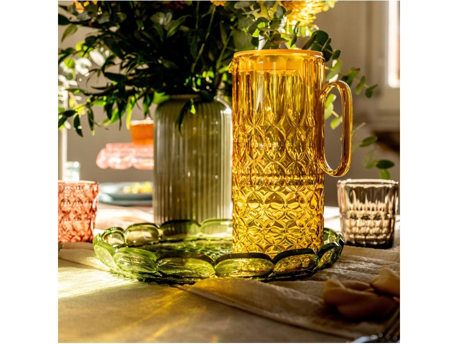 FRATELLI GUZZINI S.P.A. Vanity, caraffa con coperchio 1,75 l - Giallo Zafferano