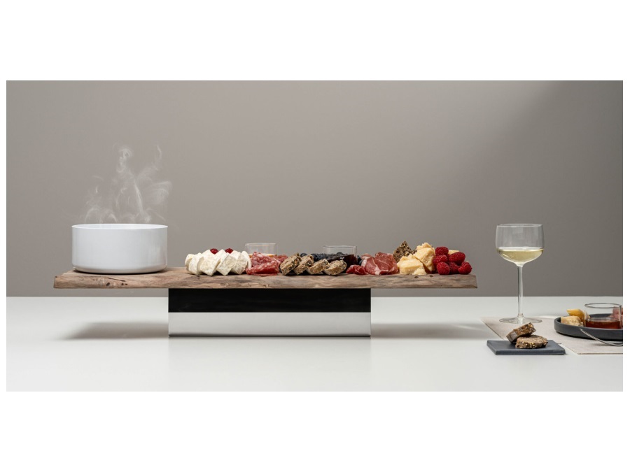 KNINDUSTRIE Variazioni sulla tavola, centrotavola gastronomico essenze 70x20 cm