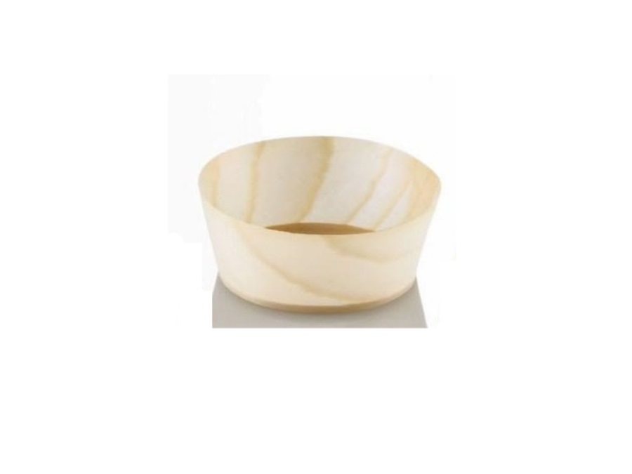 LEONE Vaschetta bassa in legno, Ø5x2 cm, 100 pezzi