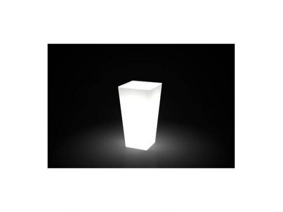 KLORIS Vaso egizio liscio neutro - kit luce non compreso - MISURA ORLO 46 X BASE 35 X H 105 CM