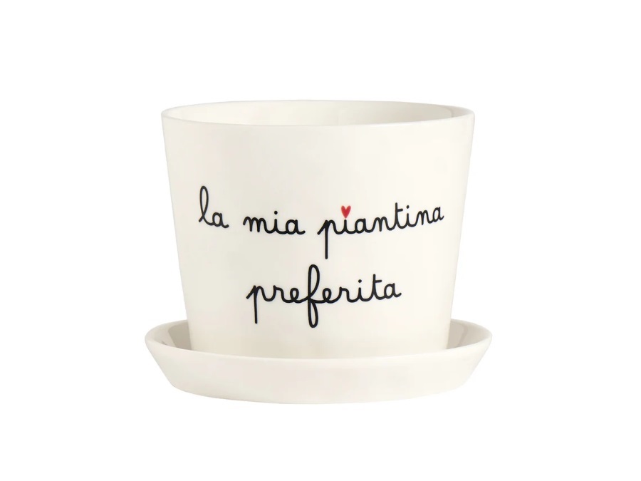SIMPLE DAY LIVING & LIFESTYLE Vaso La mia piantina preferita con sottovaso