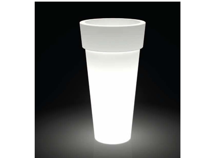 KLORIS Vaso messapico liscio neutro - kit luce non compreso