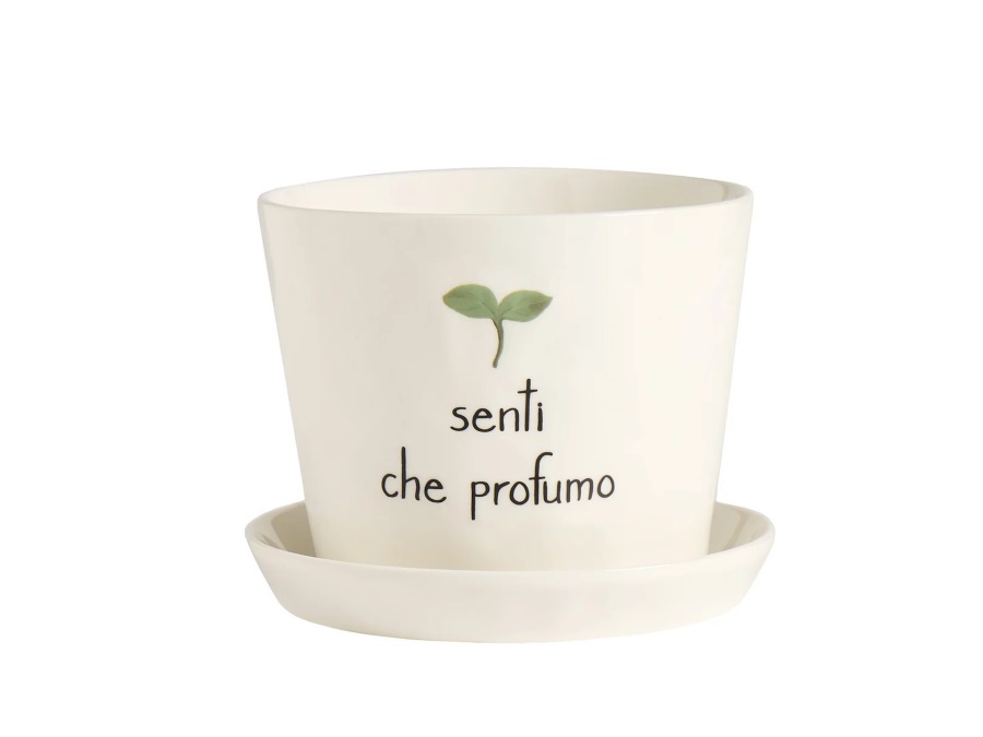 SIMPLE DAY LIVING & LIFESTYLE Vaso Senti che profumo, con sottovaso