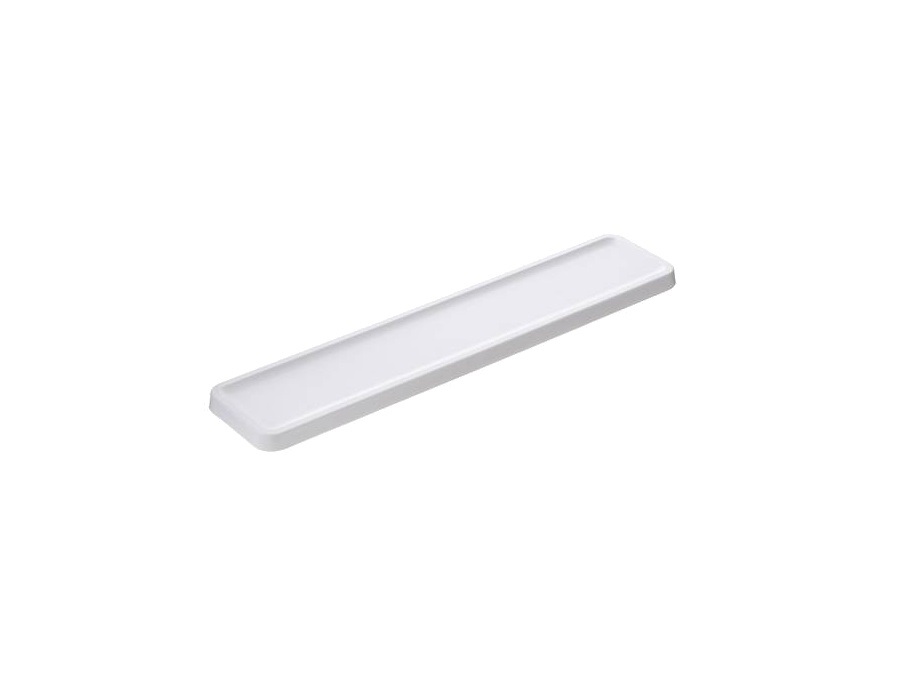 LEONE Vassoio in melamina, bianco - 85x14,5x2,2 cm