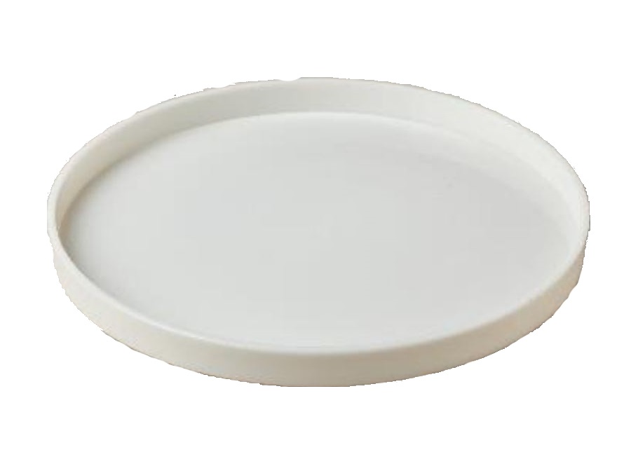 Mc ristorazione vassoio rotondo, ø 25 cm, bianco