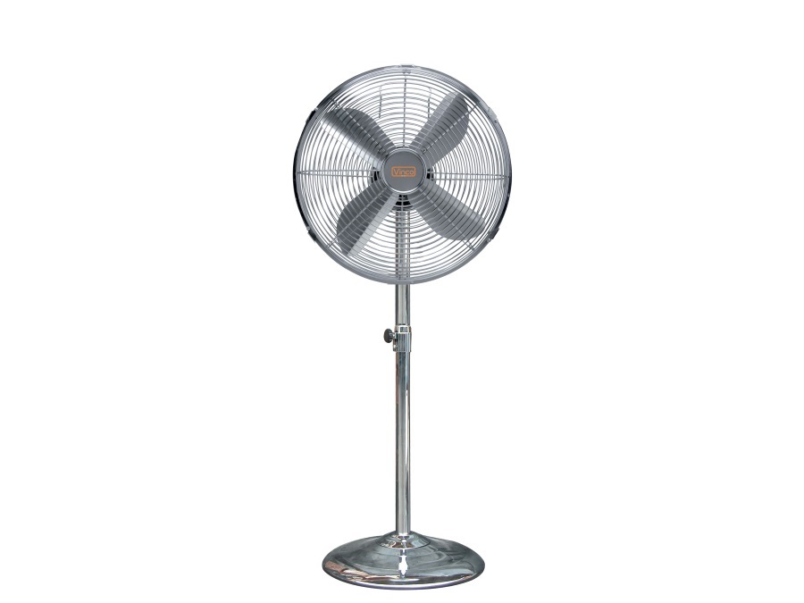 VINCO Ventilatore Piantana Cromato, FS-40M KROMO, Ø 40 cm 70701