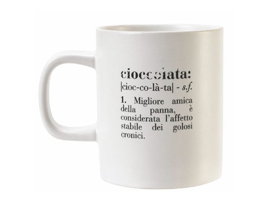 VILLA D'ESTE HOME TIVOLI Victionary mug cioccolata/chocolate in gres, 310 ml