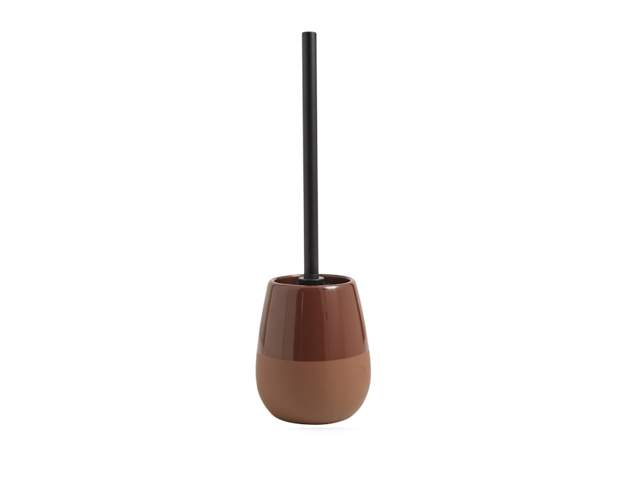 GEDY SPA Wilma, scopino con ciuffo in setole nero terracotta