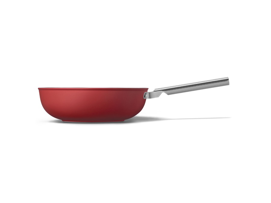 SMEG Wok, 50's style, Ø 30 cm, rosso