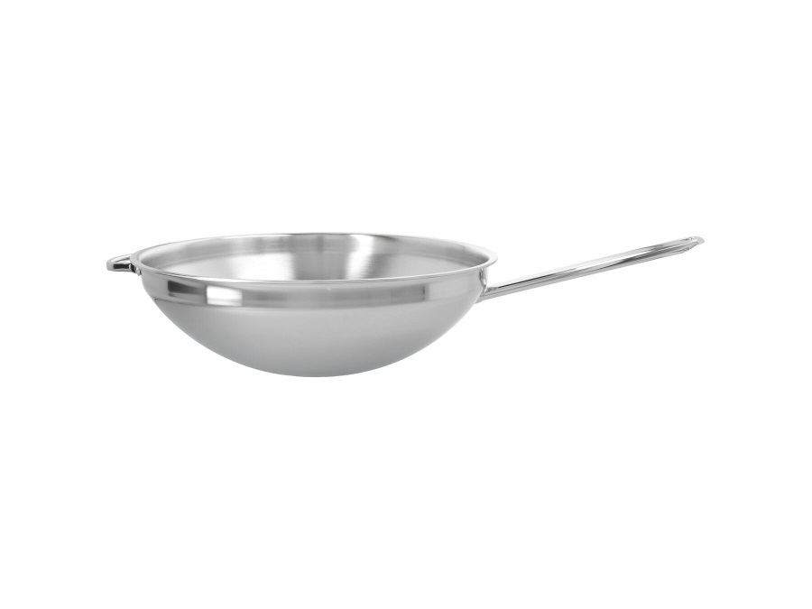 DEMEYERE Wok con base arrotondata in acciaio inossidabile da 36 cm