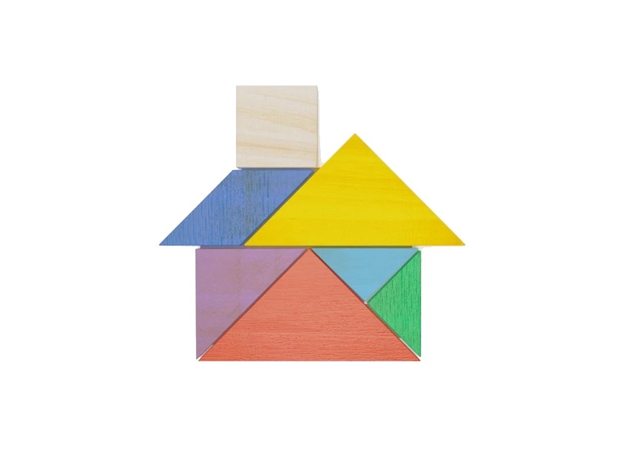 POPME Wooden toy, tangram