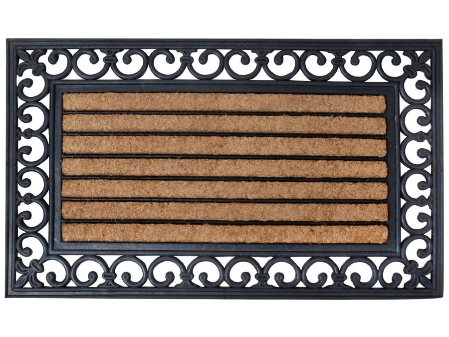 ESSCHERT DESIGN Zerbino gomma e cocco rettangolare classico